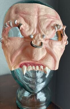 Vtg Monster Mask Fright Asylum 2000 Disguise Latex Horror Halloween Cosplay Punk